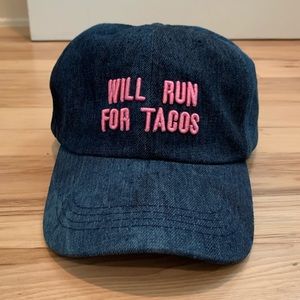 ‘Will Run For Tacos’ Denim Hat